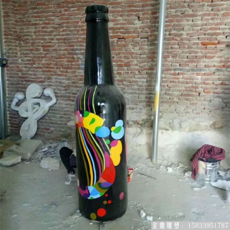 ktv酒瓶雕塑 質(zhì)美價(jià)廉玻璃鋼藝術(shù)品 (3)
